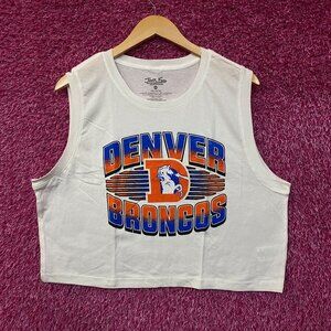 Junk Food Clothing NFL Denver Broncos Sleeveless Cropped T-Shirt 2XL